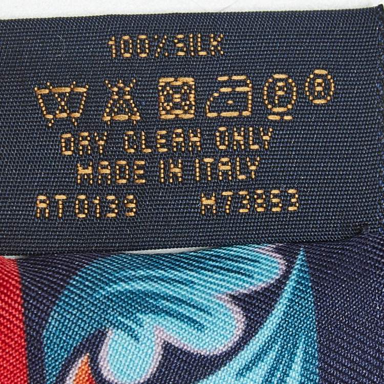 Pre Owned Louis Vuitton Multicolor Lettre a Louis Silk Bandeau Scarf