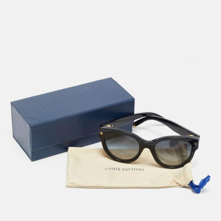 Pre Owned Louis Vuitton Black Gradient Z1526W My Monogram Round Sunglasses