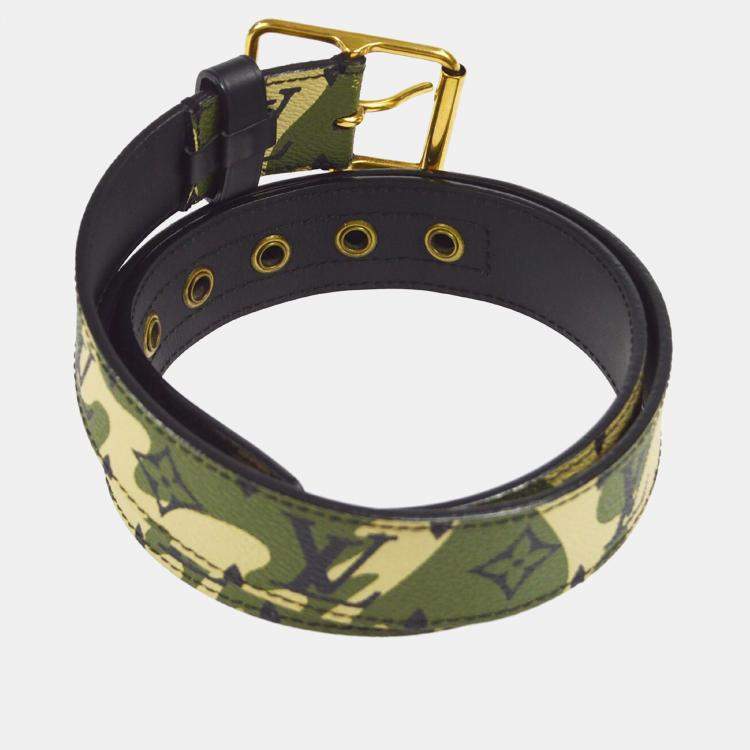 Pre Owned Louis Vuitton Monogramouflage Ceinture Belt