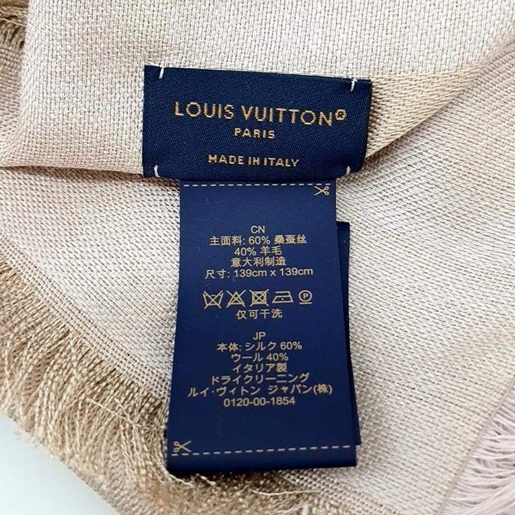 Pre Owned Louis Vuitton Monogram Denim Shawl