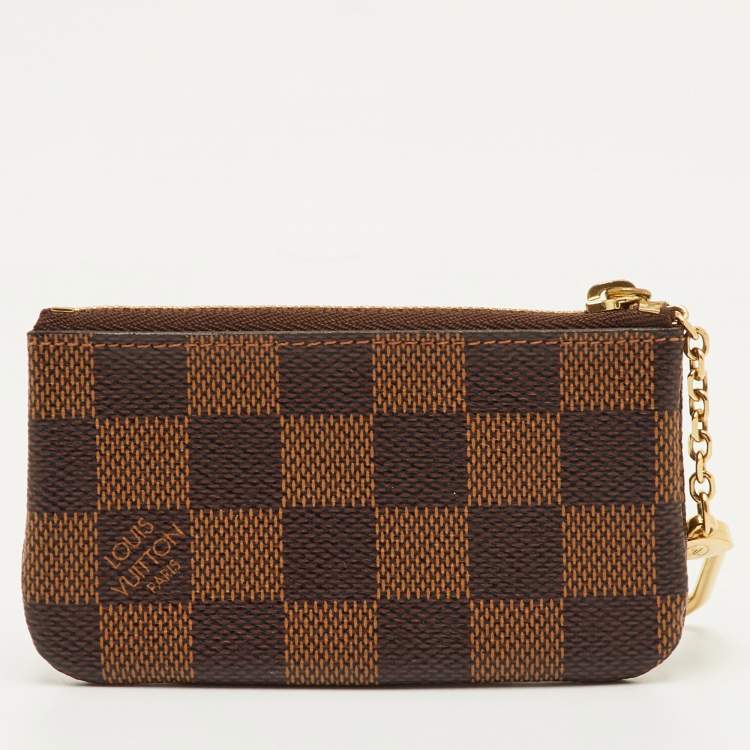 Pre Owned Louis Vuitton Damier Ebene Canvas Key Pouch