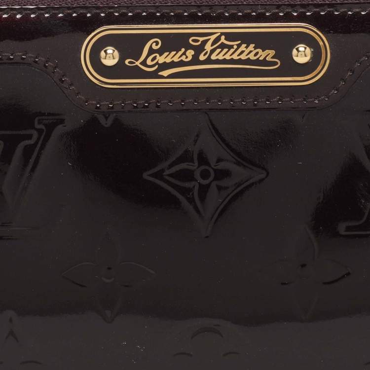 Pre Owned Louis Vuitton Trousse Amarante Monogram Vernis Cosmetic Pouch