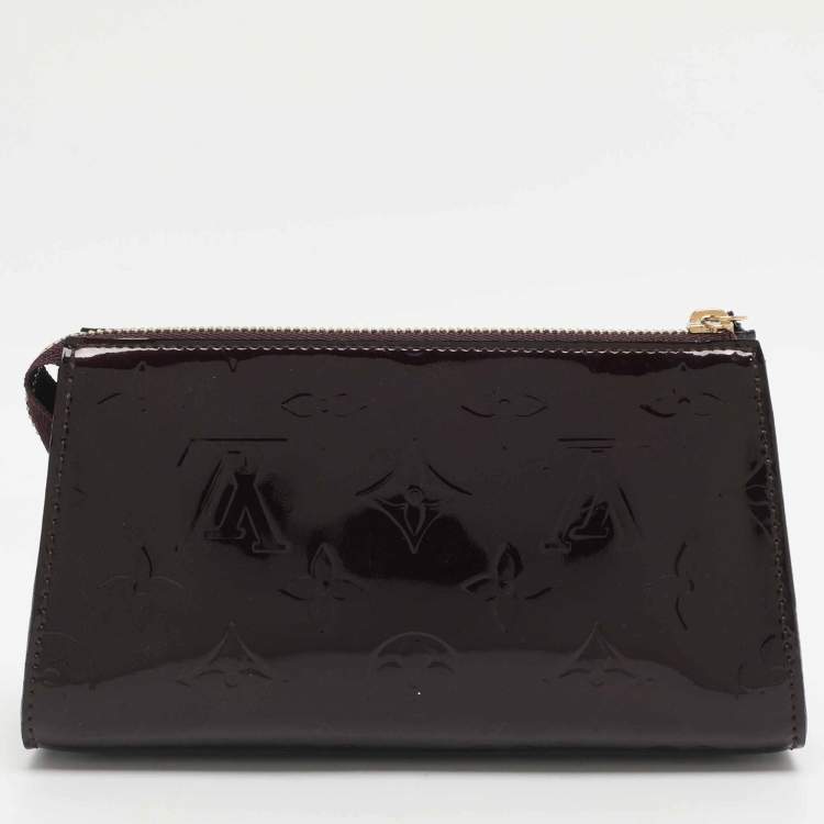 Pre Owned Louis Vuitton Trousse Amarante Monogram Vernis Cosmetic Pouch