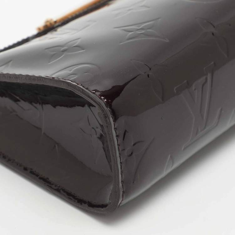 Pre Owned Louis Vuitton Trousse Amarante Monogram Vernis Cosmetic Pouch