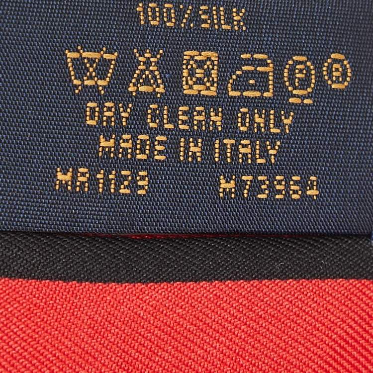 Pre Owned Louis Vuitton Red Trunks Print Silk Bandeau