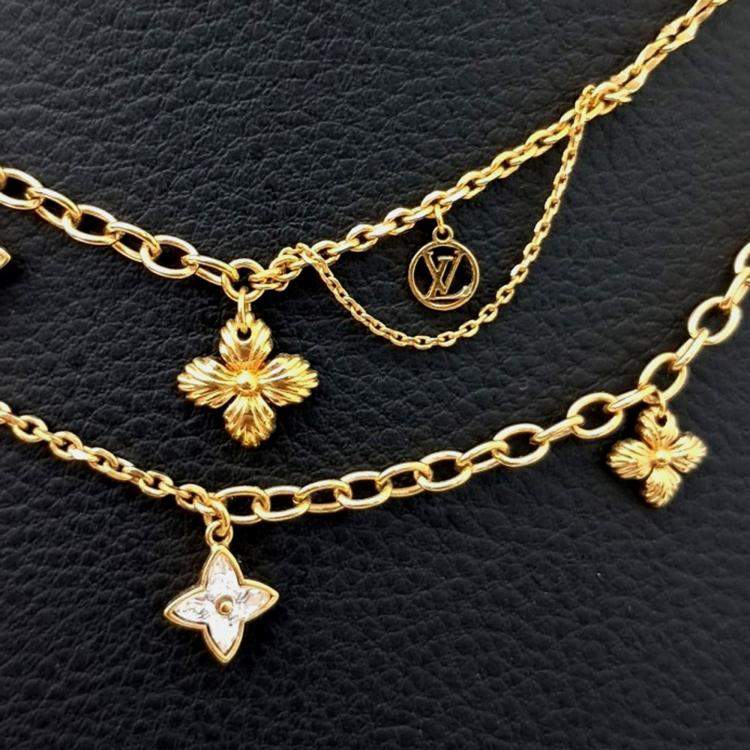 Pre Owned Louis Vuitton Blooming Strass Necklace