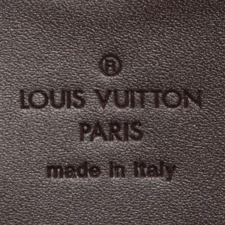 Pre Owned Louis Vuitton Heart Amarante Monogram Vernis Coin Purse