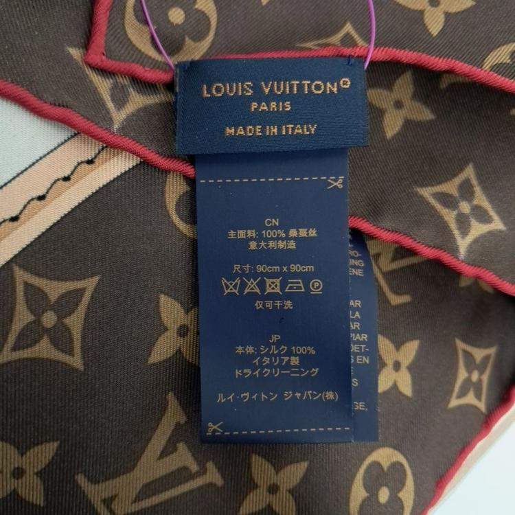 Pre Owned Louis Vuitton Neverfull Silk Scarf