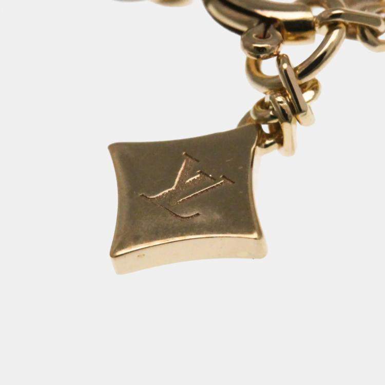 Pre Owned Louis Vuitton Bracelet 4 Motif Blossom BB Pink Gold 18K Diamond Mother Of Pearl Charm Bracelet Pink Gold