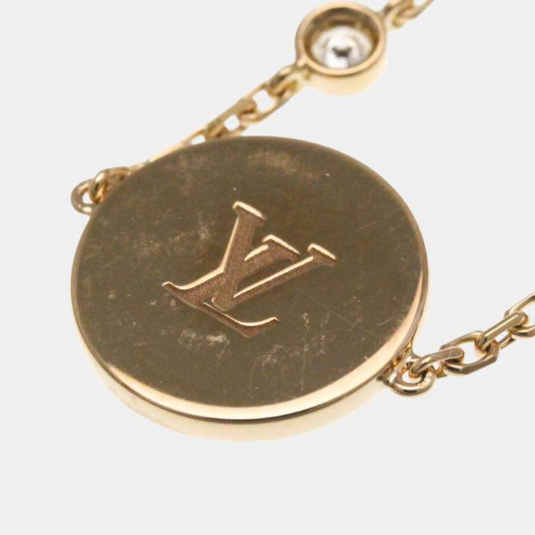 Pre Owned Louis Vuitton Bracelet 4 Motif Blossom BB Pink Gold 18K Diamond Mother Of Pearl Charm Bracelet Pink Gold