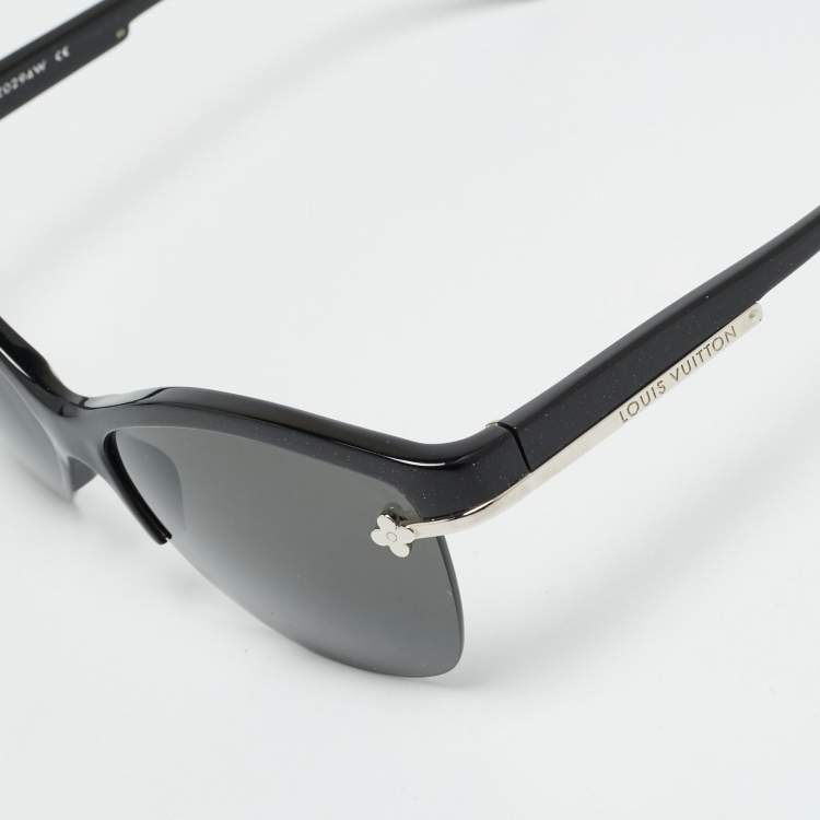 Pre Owned Louis Vuitton Black Z0294W Violette Half Rim Cat Eye Sunglasses