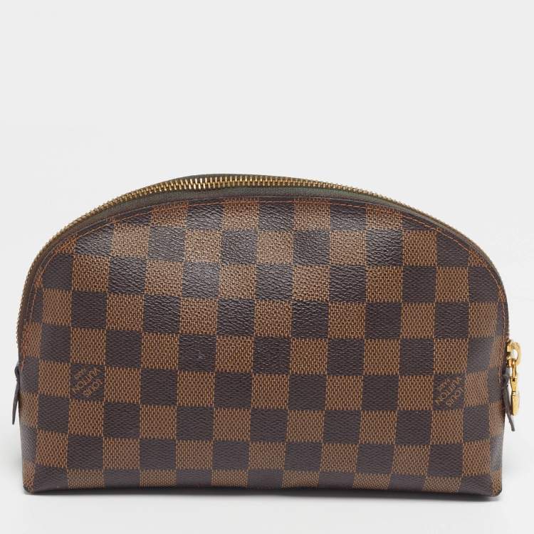 Pre Owned  Louis Vuitton Cosmetic GM Damier Ebene Canvas Pouch 