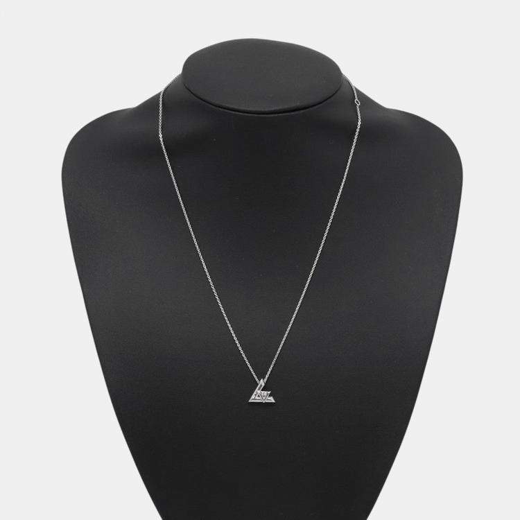 Pre Owned Louis Vuitton Vault One Pendant Size PM 18K White Gold