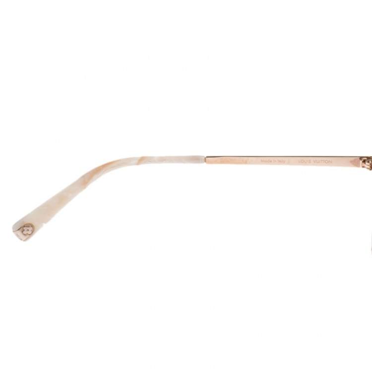 Pre Owned Louis Vuitton Browm/Rose Gold Gradient Cateye Sunglasses