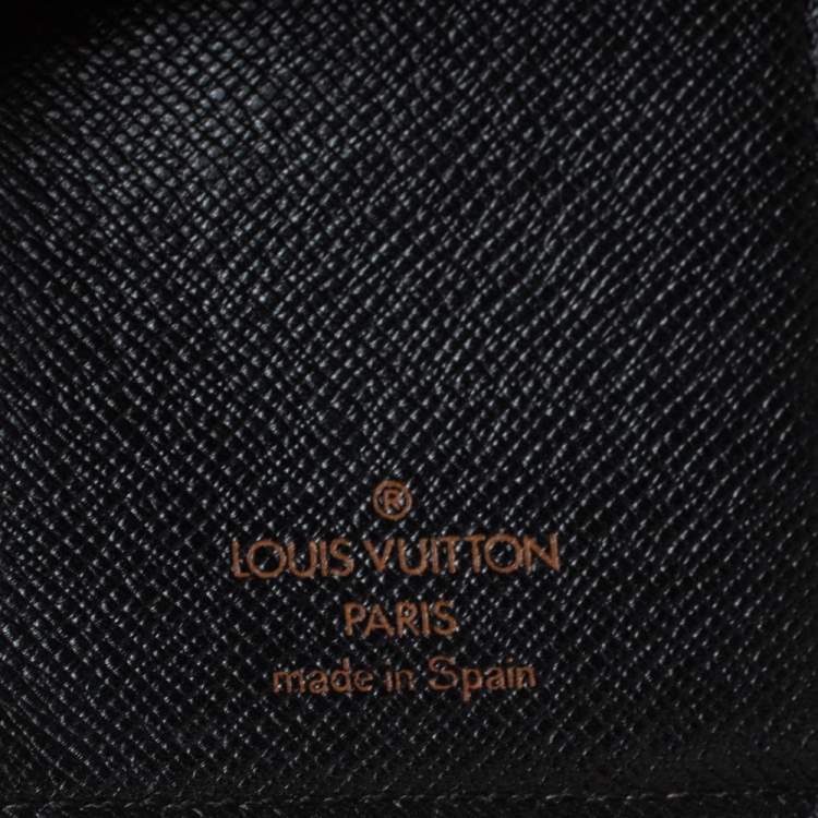 Pre Owned Louis Vuitton Black Epi Leather Medium Ring Agenda Cover 
