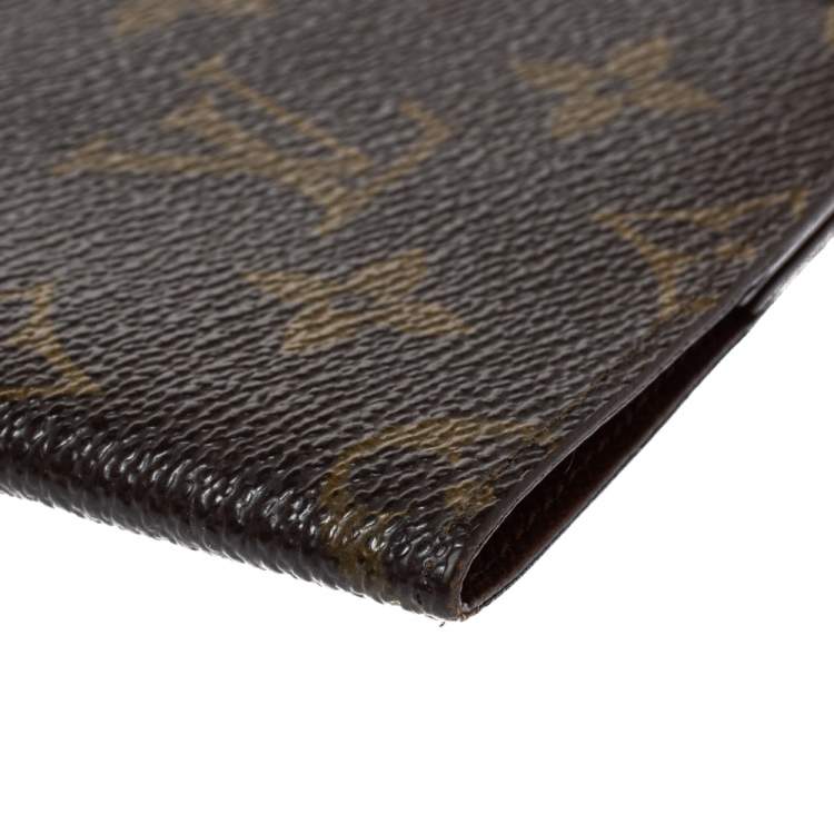 Pre Owned Louis Vuitton Monogram Canvas Pocket Agenda Cover