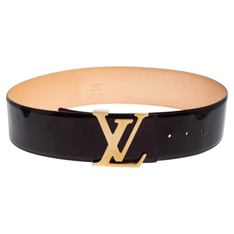 Louis Vuitton Amarante Vernis Leather Wide Belt 85CM
