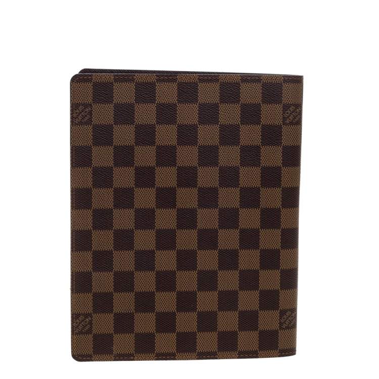 مملوكة مسبقًا Louis Vuitton Damier Ebene Canvas Agenda Cover
