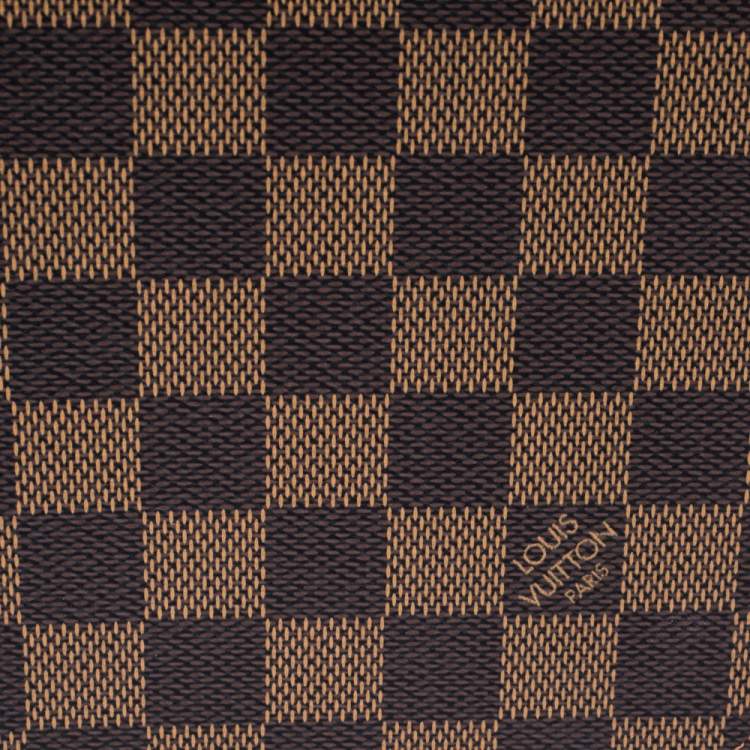 Pre Owned Louis Vuitton Damier Ebene Canvas Desk Agenda Cover