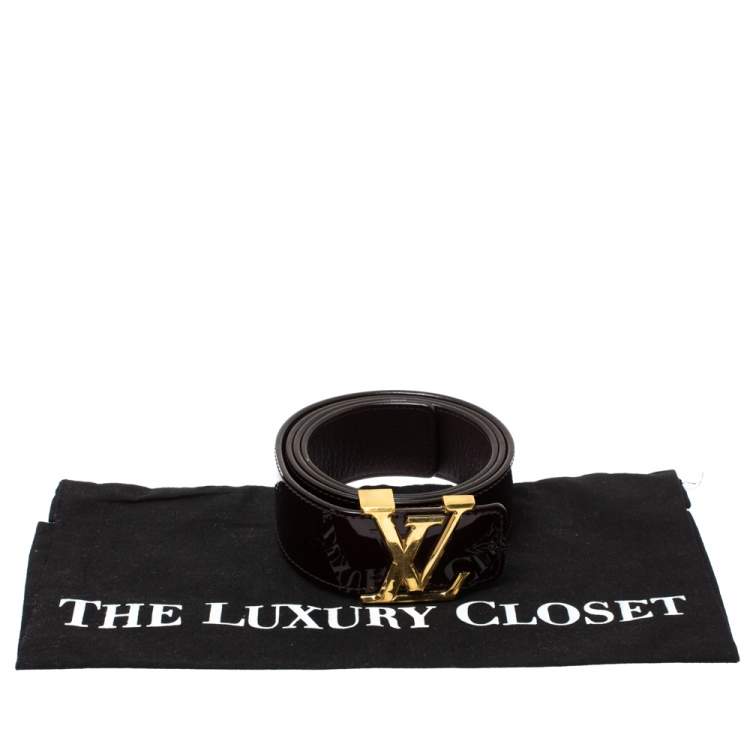 Louis Vuitton Amarante Monogram Vernis LV Initiales Belt 95CM Louis Vuitton | TLC