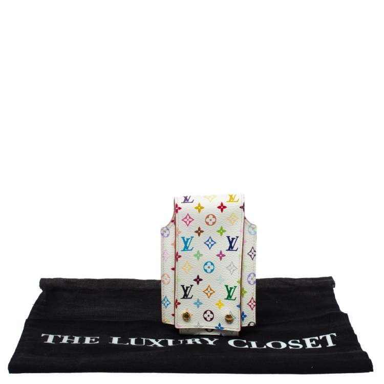 Pre Owned Louis Vuitton White Monogram Multicolore Canvas iPod Case