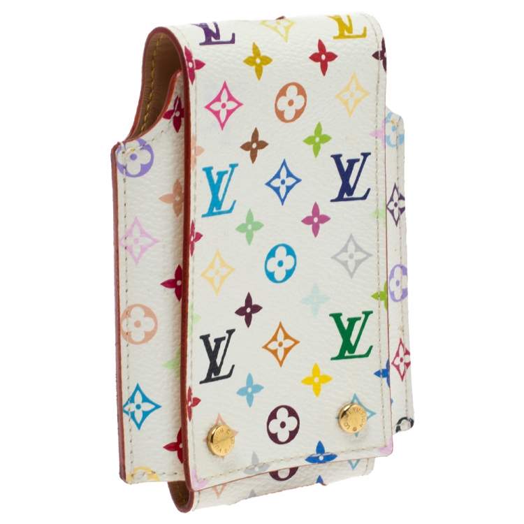 Pre Owned Louis Vuitton White Monogram Multicolore Canvas iPod Case