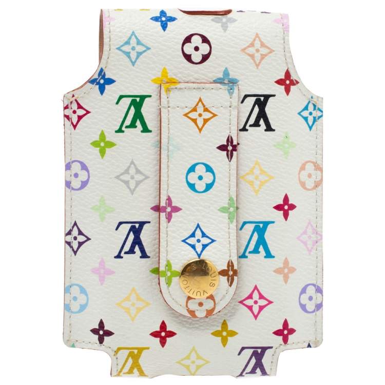 Pre Owned Louis Vuitton White Monogram Multicolore Canvas iPod Case