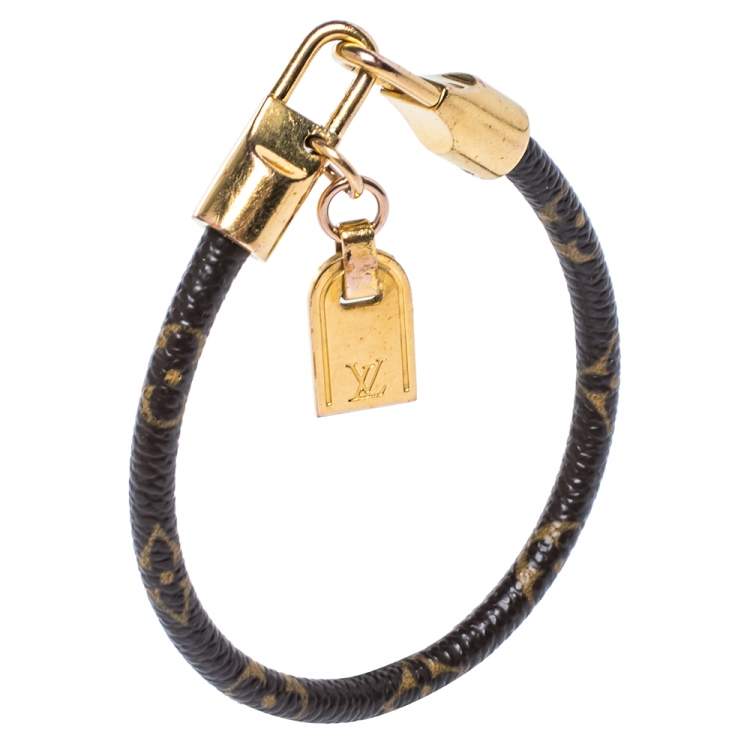 Louis Vuitton Monogram Luck It Gold Tone Bracelet Louis Vuitton | The  Luxury Closet