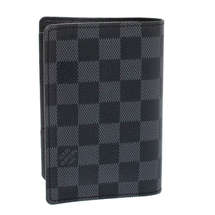 Pre Owned Louis Vuitton Damier Graphite Canvas Passport Case