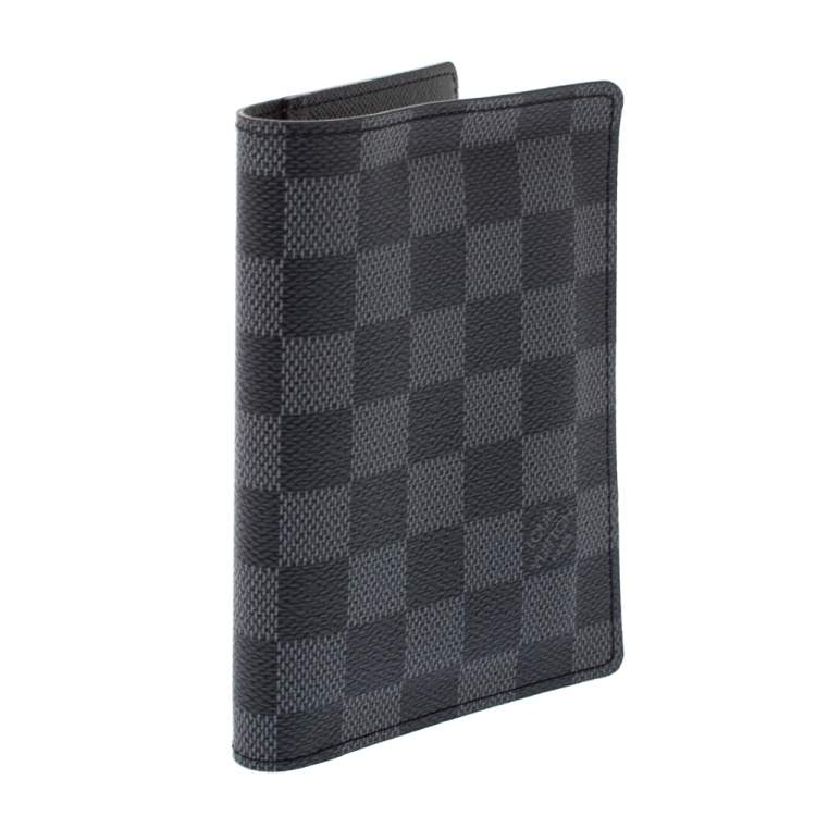 Pre Owned Louis Vuitton Damier Graphite Canvas Passport Case