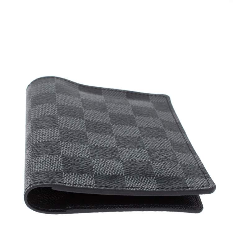 Pre Owned Louis Vuitton Damier Graphite Canvas Passport Case