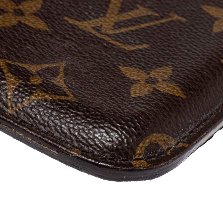 Pre Owned Louis Vuitton Brown Monogram Coated Canvas iPhone Case