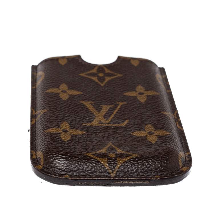 Pre Owned Louis Vuitton Brown Monogram Coated Canvas iPhone Case