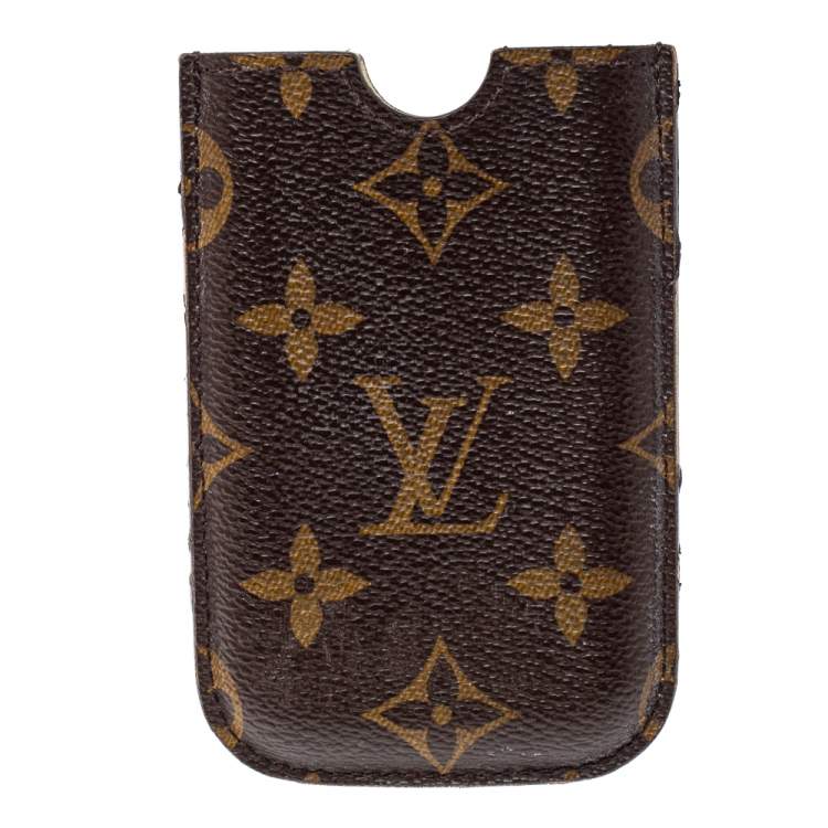 Pre Owned Louis Vuitton Brown Monogram Coated Canvas iPhone Case