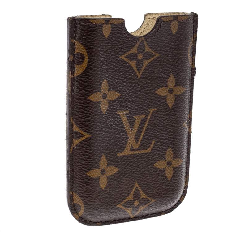 Pre Owned Louis Vuitton Brown Monogram Coated Canvas iPhone Case