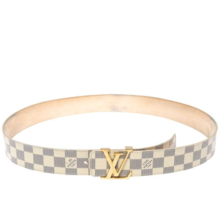 Louis Vuitton - LV Initiales Damier Azur Canvas Belt 80