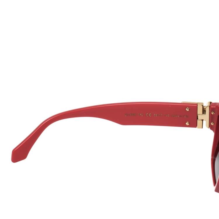 Pre Owned Louis Vuitton Red Z1165W 1.1 Millionaires Square Sunglasses