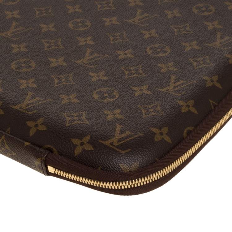 Pre Owned Louis Vuitton Monogram Canvas 15" Laptop Sleeve