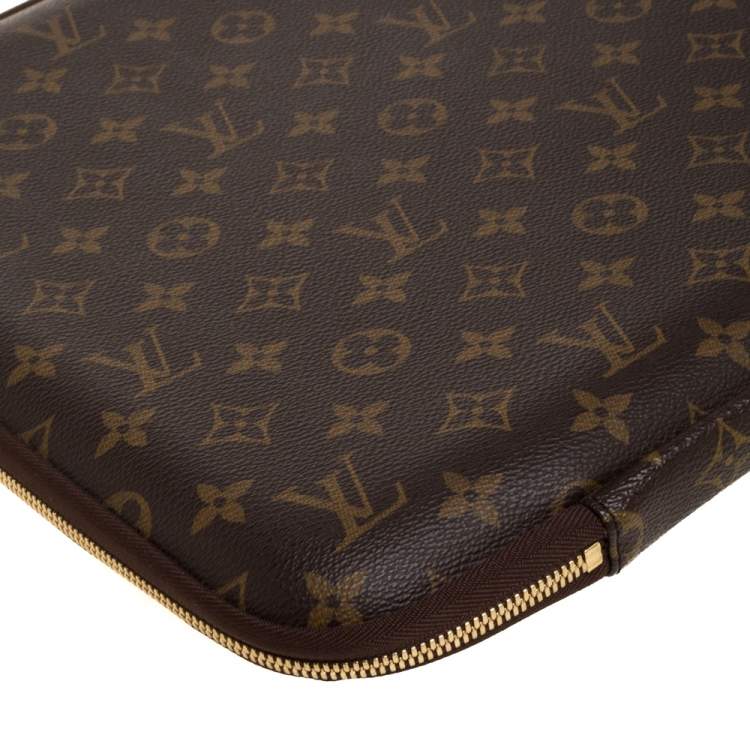 Pre Owned Louis Vuitton Monogram Canvas 15" Laptop Sleeve