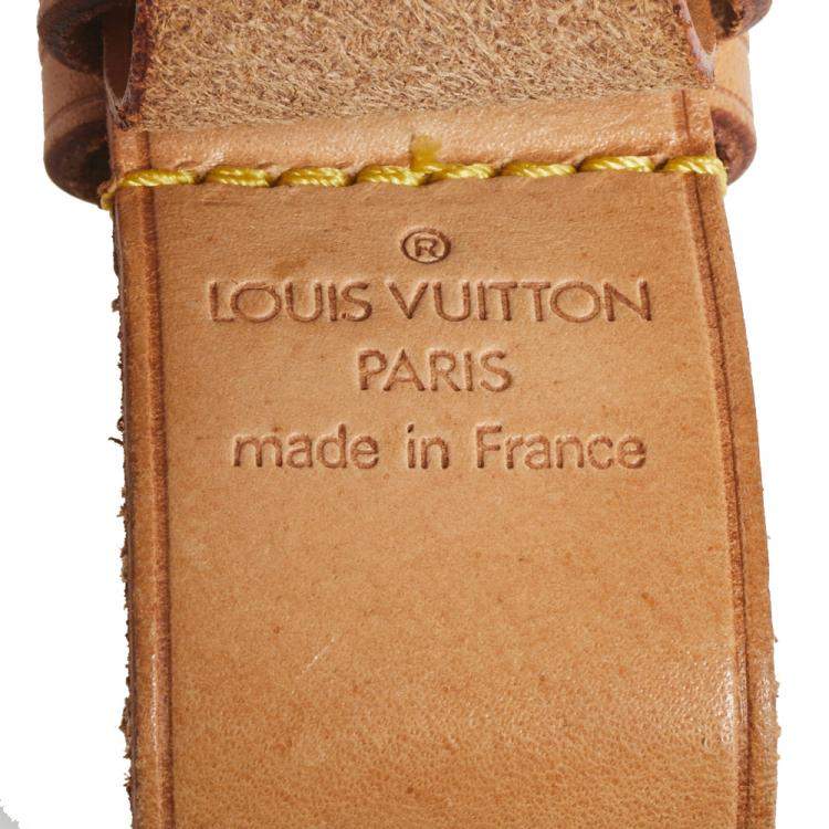 Pre Owned Louis Vuitton Vachetta Leather Luggage Name Tag