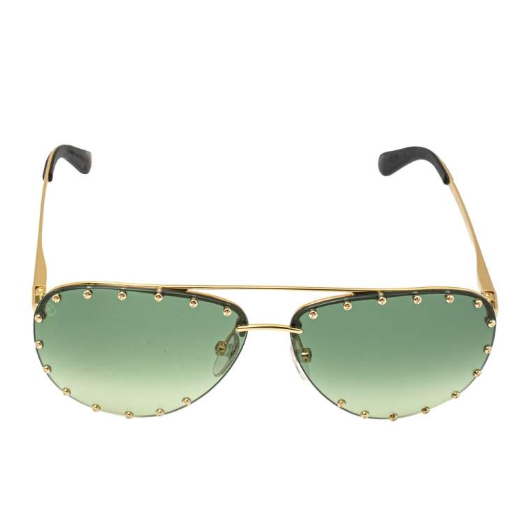 Louis Vuitton Womens Sunglasses, Gold
