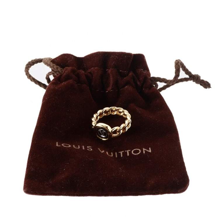 Pre Owned Louis Vuitton ID Two Tone Ring S