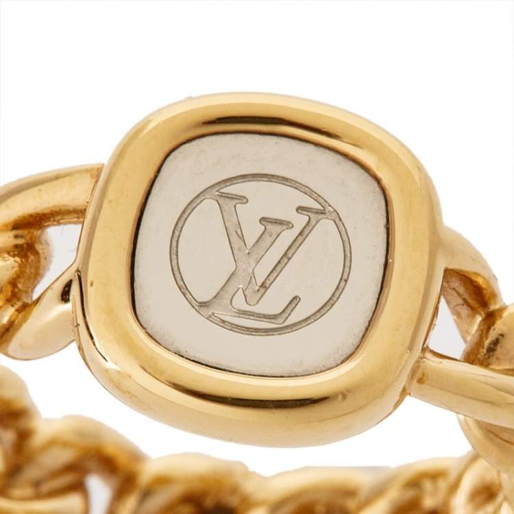 Pre Owned Louis Vuitton ID Two Tone Ring S