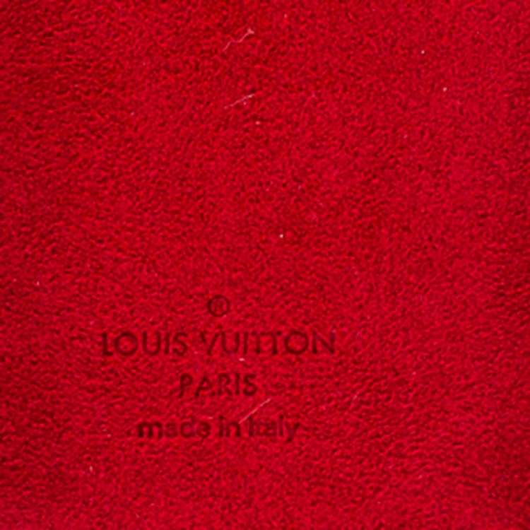 Pre Owned Louis Vuitton Scarlet Leather and Monogram Canvas iPhone 11 Pro
