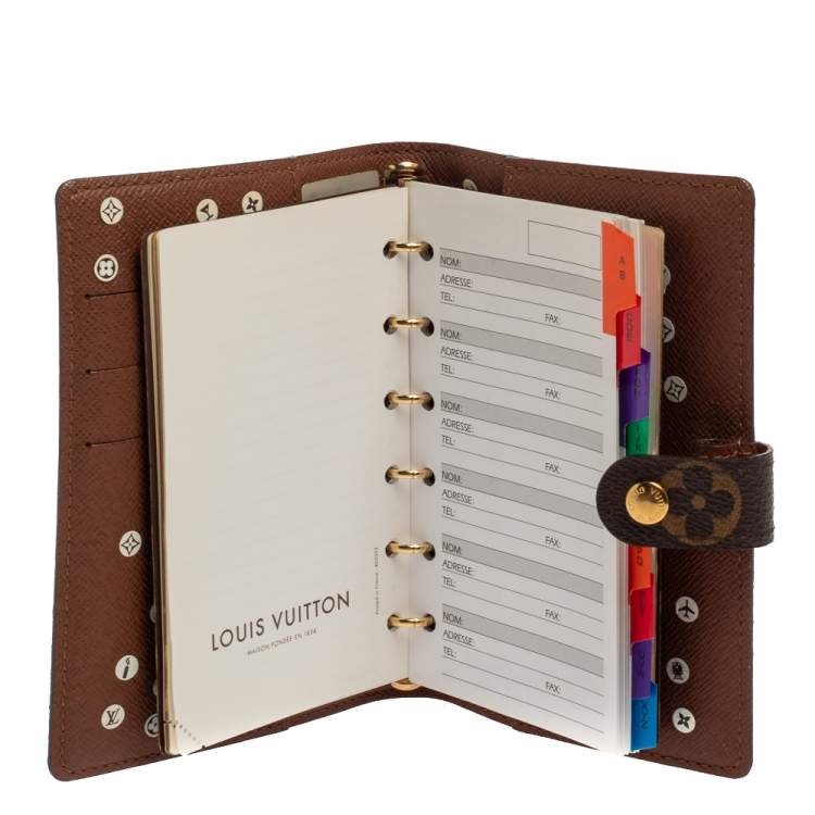 Pre Owned Louis Vuitton Monogram Canvas Small Ring Agenda Cover