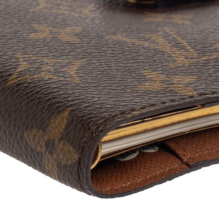 Pre Owned Louis Vuitton Monogram Canvas Small Ring Agenda Cover
