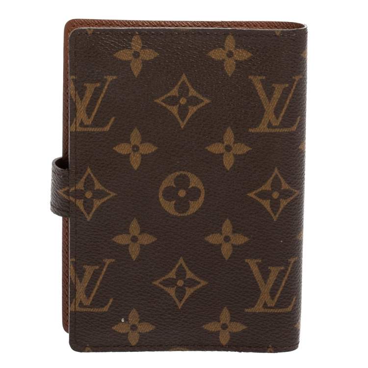 Pre Owned Louis Vuitton Monogram Canvas Small Ring Agenda Cover