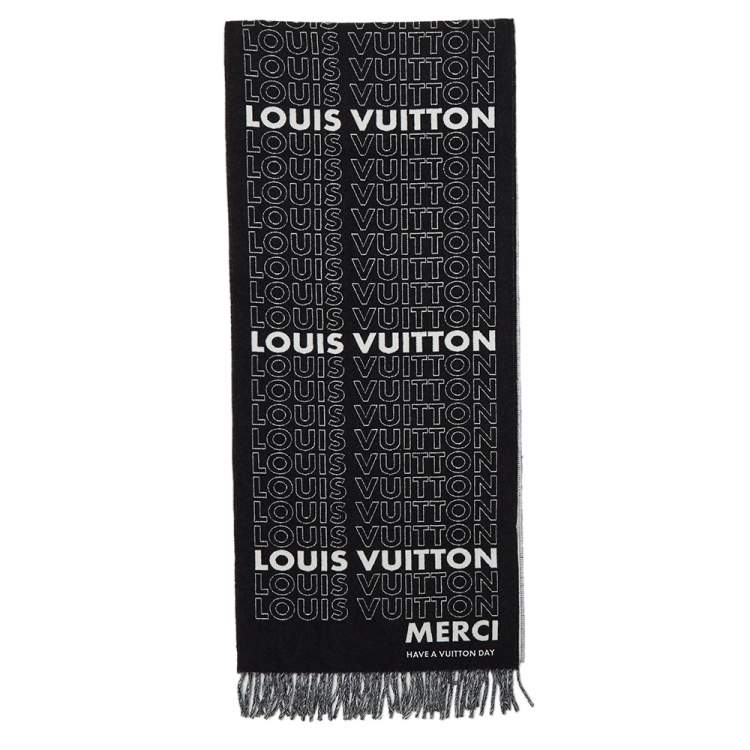 Louis Vuitton Louis City Scarf In Black