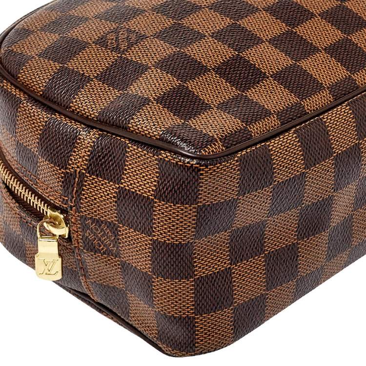 Pre Owned Louis Vuitton Damier Ebene Canvas Trousse Toiletry Pouch 25