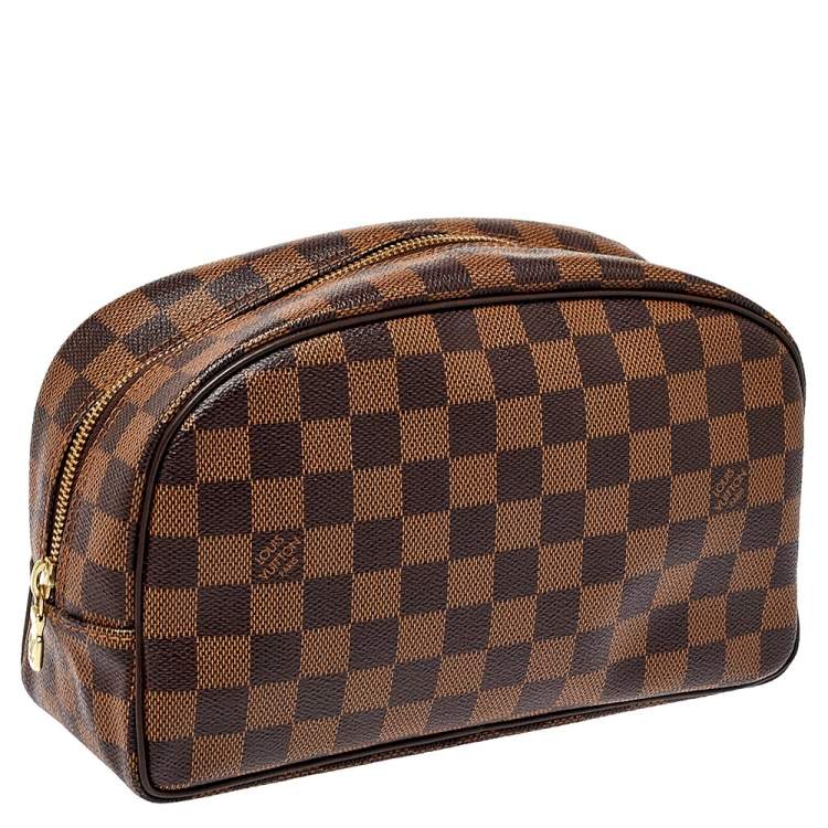 Pre Owned Louis Vuitton Damier Ebene Canvas Trousse Toiletry Pouch 25